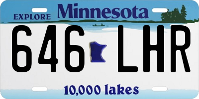 MN license plate 646LHR