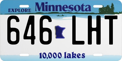 MN license plate 646LHT