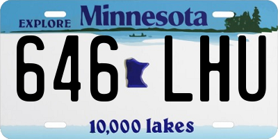 MN license plate 646LHU