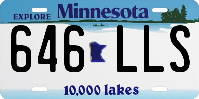 MN license plate 646LLS