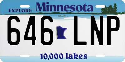 MN license plate 646LNP