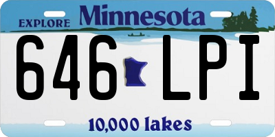 MN license plate 646LPI