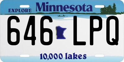 MN license plate 646LPQ
