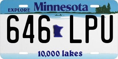 MN license plate 646LPU