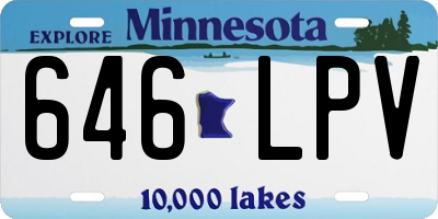 MN license plate 646LPV
