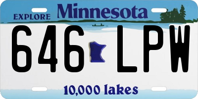 MN license plate 646LPW