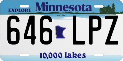 MN license plate 646LPZ