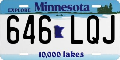 MN license plate 646LQJ