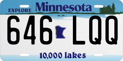 MN license plate 646LQQ