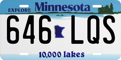 MN license plate 646LQS