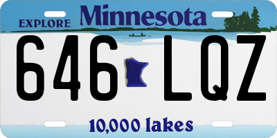 MN license plate 646LQZ