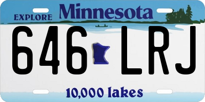 MN license plate 646LRJ