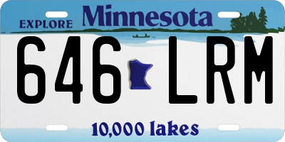 MN license plate 646LRM