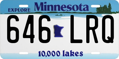 MN license plate 646LRQ