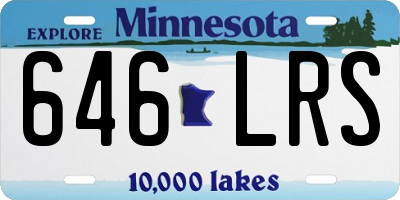 MN license plate 646LRS