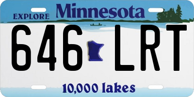 MN license plate 646LRT