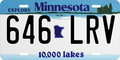 MN license plate 646LRV