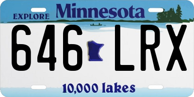 MN license plate 646LRX
