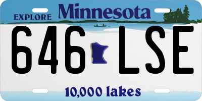 MN license plate 646LSE