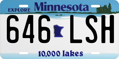 MN license plate 646LSH