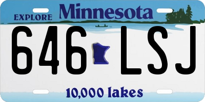 MN license plate 646LSJ