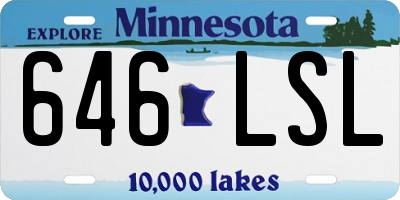MN license plate 646LSL