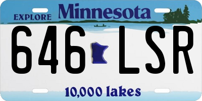 MN license plate 646LSR
