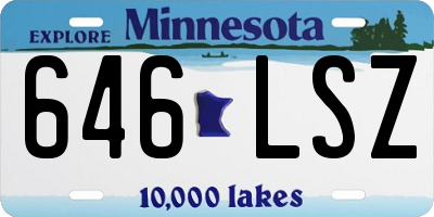 MN license plate 646LSZ