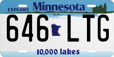 MN license plate 646LTG