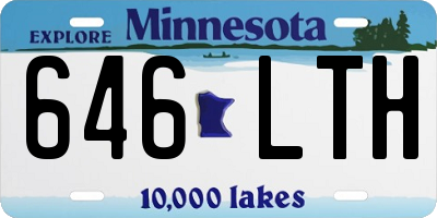MN license plate 646LTH
