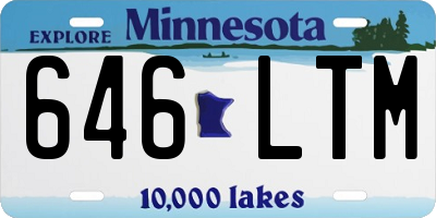 MN license plate 646LTM
