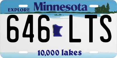 MN license plate 646LTS