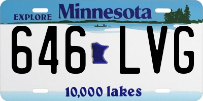 MN license plate 646LVG