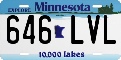 MN license plate 646LVL