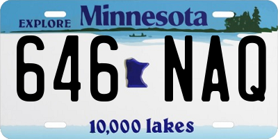 MN license plate 646NAQ