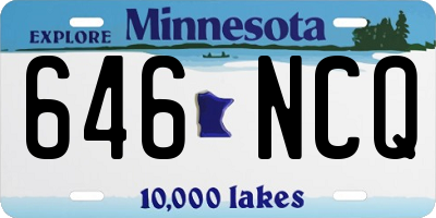 MN license plate 646NCQ