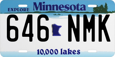 MN license plate 646NMK