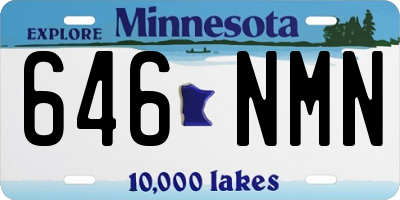 MN license plate 646NMN