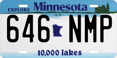 MN license plate 646NMP