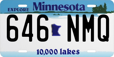 MN license plate 646NMQ