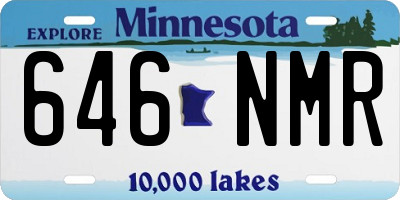 MN license plate 646NMR