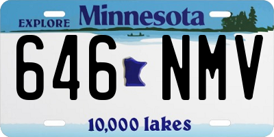MN license plate 646NMV