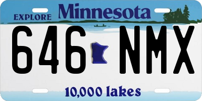 MN license plate 646NMX