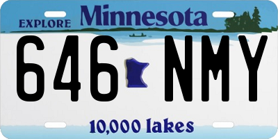 MN license plate 646NMY
