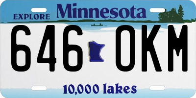 MN license plate 646OKM