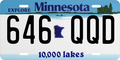 MN license plate 646QQD