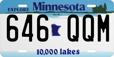 MN license plate 646QQM