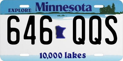 MN license plate 646QQS