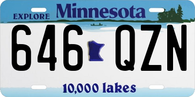 MN license plate 646QZN