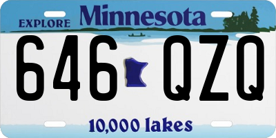 MN license plate 646QZQ